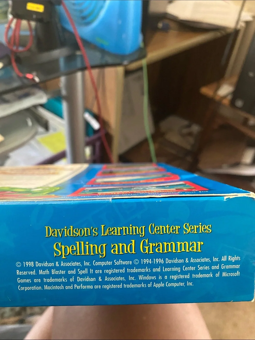 Davidson Learning Center Spelling and Grammar CD-ROM - Bright Blue Cover